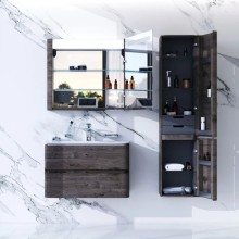 Комплект мебели табачный дуб 80 см Am.Pm Sensation M30FHX0802TF + M30WPC0801WG + M30MCR0801TF