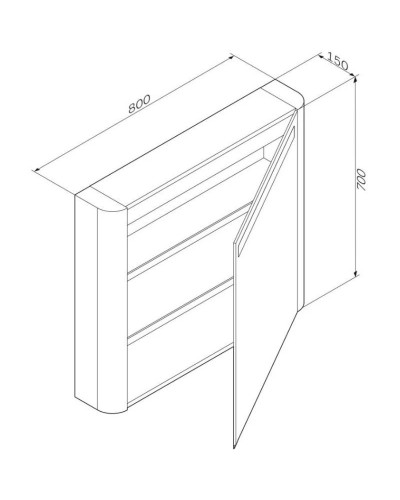 Комплект мебели табачный дуб 80 см Am.Pm Sensation M30FHX0802TF + M30WPC0801WG + M30MCR0801TF
