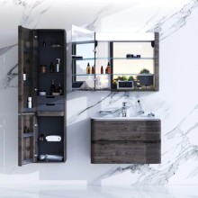 Комплект мебели табачный дуб 80 см Am.Pm Sensation M30FHX0802TF + M30WPC0801WG + M30MCL0801TF