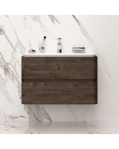 Комплект мебели табачный дуб 80 см Am.Pm Sensation M30FHX0802TF + M30WPC0801WG + M30MCL0801TF