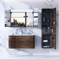 Комплект мебели орех 100 см Am.Pm Sensation M30FHX1002NF + M30WPC1001WG + M30MCX1001NF