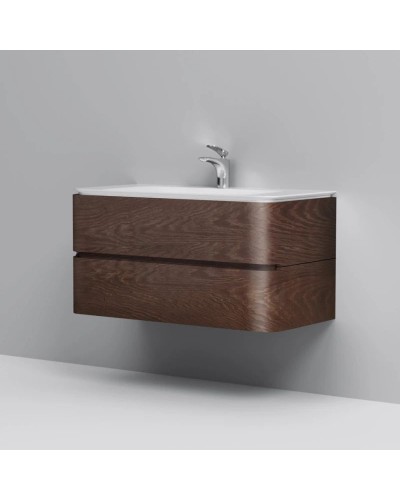 Комплект мебели табачный дуб 100 см Am.Pm Sensation M30FHX1002TF + M30WPC1001WG + M30MCX1001TF