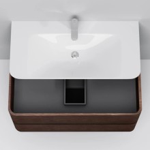 Комплект мебели табачный дуб 100 см Am.Pm Sensation M30FHX1002TF + M30WPC1001WG + M30MCX1001TF