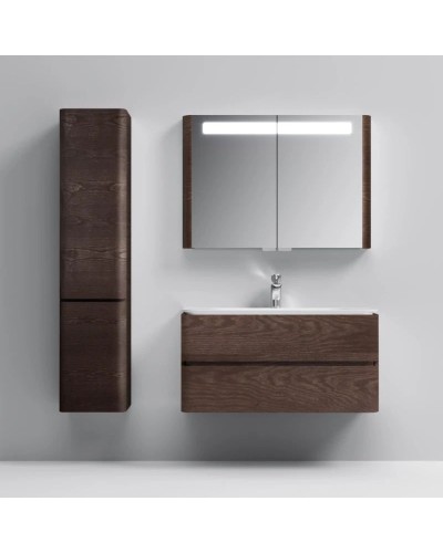 Комплект мебели табачный дуб 100 см Am.Pm Sensation M30FHX1002TF + M30WPC1001WG + M30MCX1001TF