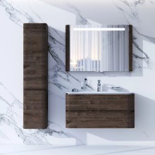 Комплект мебели табачный дуб 100 см Am.Pm Sensation M30FHX1002TF + M30WPC1001WG + M30MCX1001TF