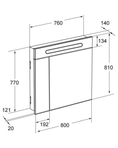 Комплект мебели белый глянец 80,5 см Roca The Gap 857553806 + 32799C000 + ZRU9000033