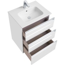 Комплект мебели белый глянец 60,5 см Roca The Gap 857552806 + 32799E000 + ZRU9302688