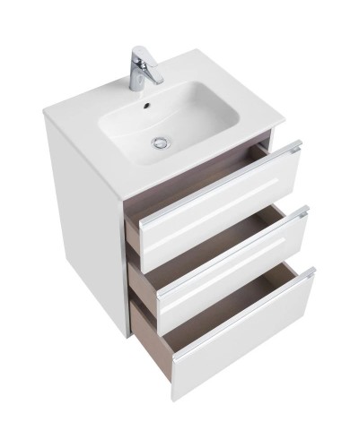 Комплект мебели белый глянец 60,5 см Roca The Gap 857552806 + 32799E000 + ZRU9302688