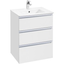 Комплект мебели белый глянец 60,5 см Roca The Gap 857552806 + 32799E000 + ZRU9302688