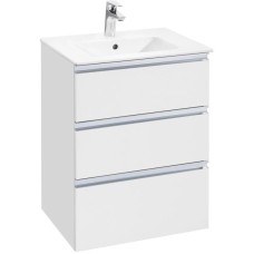 Комплект мебели белый глянец 60,5 см Roca The Gap 857552806 + 32799E000 + ZRU9302688