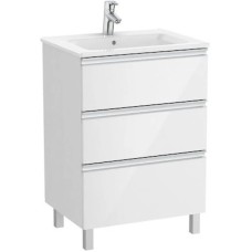 Комплект мебели белый глянец 60,5 см Roca The Gap 857552806 + 3279A8000 + ZRU9302688