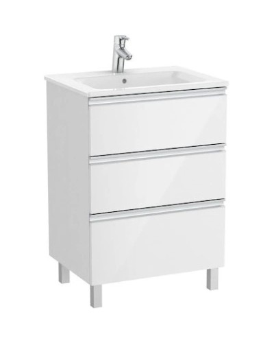 Комплект мебели белый глянец 60,5 см Roca The Gap 857552806 + 3279A8000 + ZRU9302688