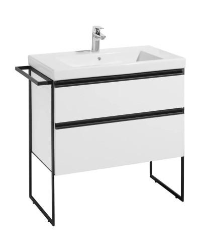 Комплект мебели белый глянец 80 см Roca Domi 857536806 + 3270M0004 + 812363000