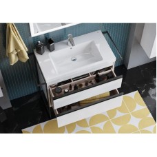 Комплект мебели белый глянец 80 см Roca Domi 857536806 + 3270M0004 + 812363000