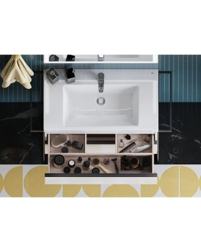 Комплект мебели белый глянец 80 см Roca Domi 857536806 + 3270M0004 + 812363000