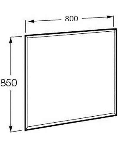 Комплект мебели белый глянец 80 см Roca Domi 857536806 + 3279A4000 + 812363000