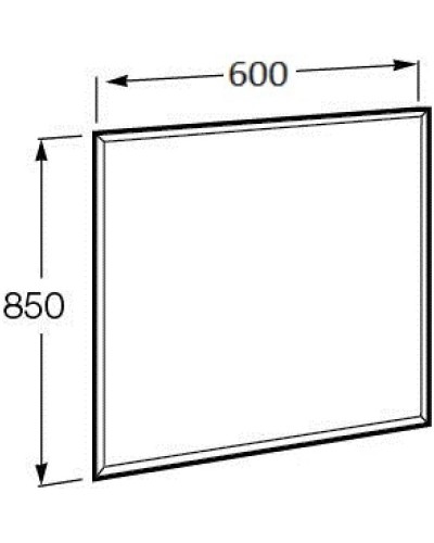 Комплект мебели белый глянец/черный 60 см Roca Aneto 857429806 + 32799E000 + 812362000