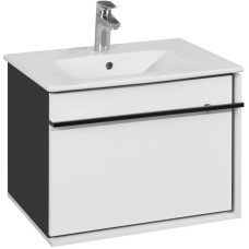 Комплект мебели белый глянец/черный 60 см Roca Aneto 857429806 + 32799E000 + 812362000