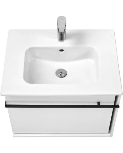 Комплект мебели белый глянец/черный 60 см Roca Aneto 857429806 + 32799E000 + 812362000