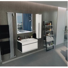 Комплект мебели белый глянец/черный 80 см Roca Aneto 857430806 + 32799C000 + 812363000