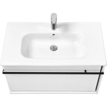 Комплект мебели белый глянец/черный 80 см Roca Aneto 857430806 + 32799C000 + 812363000