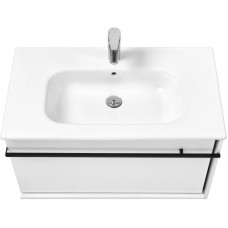 Комплект мебели белый глянец/черный 80 см Roca Aneto 857430806 + 32799C000 + 812363000