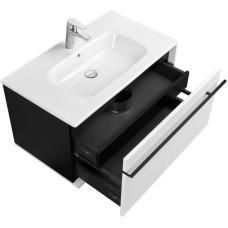 Комплект мебели белый глянец/черный 80 см Roca Aneto 857430806 + 32799C000 + 812363000