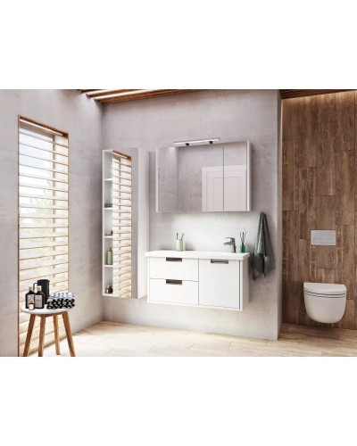 Комплект мебели белый глянец 100 см Roca Etna 857302806 + 327009000 + 857305806