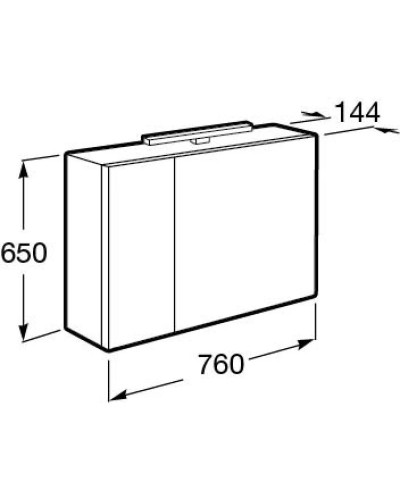 Комплект мебели белый глянец 80 см Roca Etna 857301806 + 32700A000 + 857304806