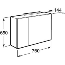 Комплект мебели дуб верона 80 см Roca Etna 857301445 + 32700A000 + 857304445