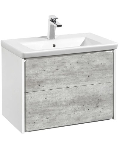 Комплект мебели бетон/белый матовый 70 см Roca Ronda ZRU9303003 + 327471000 + ZRU9303008