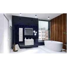 Комплект мебели бетон/белый матовый 80 см Roca Ronda ZRU9303004 + 327470000 + ZRU9303009