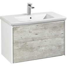 Комплект мебели бетон/белый матовый 80 см Roca Ronda ZRU9303004 + 327470000 + ZRU9303009