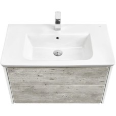 Комплект мебели бетон/белый матовый 80 см Roca Ronda ZRU9303004 + 327470000 + ZRU9303009