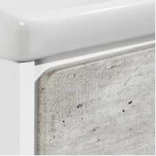 Комплект мебели бетон/белый матовый 80 см Roca Ronda ZRU9303004 + 327470000 + ZRU9303009