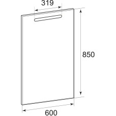 Комплект мебели белый глянец 60 см Roca The Gap ZRU9302879 + 327472000 + ZRU9302688688