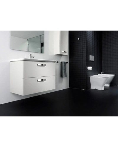 Комплект мебели белый глянец 80 см Roca The Gap ZRU9302877 + 327470000 + ZRU9302689