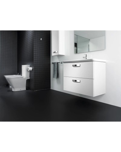 Комплект мебели белый глянец 80 см Roca The Gap ZRU9302877 + 327470000 + ZRU9302689