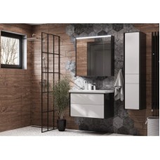 Комплект мебели белый глянец/антрацит 80 см Roca Ronda ZRU9302965 + 327470000 + ZRU9302970