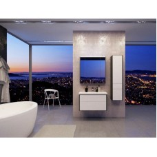 Комплект мебели белый глянец/антрацит 80 см Roca Ronda ZRU9302965 + 327470000 + ZRU9302970