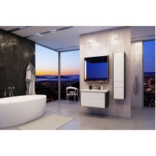 Комплект мебели белый глянец/антрацит 80 см Roca Ronda ZRU9302965 + 327470000 + ZRU9302970