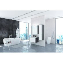 Комплект мебели белый глянец/антрацит 70 см Roca Ronda ZRU9302964 + 327471000 + ZRU9302969