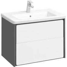 Комплект мебели белый глянец/антрацит 70 см Roca Ronda ZRU9302964 + 327471000 + ZRU9302969