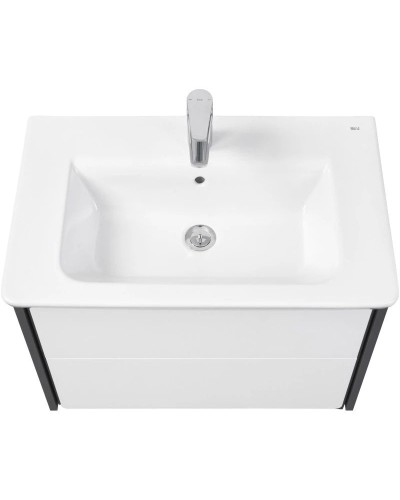 Комплект мебели белый глянец/антрацит 70 см Roca Ronda ZRU9302964 + 327471000 + ZRU9302969