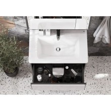 Комплект мебели белый глянец/антрацит 70 см Roca Ronda ZRU9302964 + 327471000 + ZRU9302969