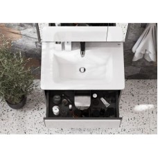 Комплект мебели белый глянец/антрацит 70 см Roca Ronda ZRU9302964 + 327471000 + ZRU9302969