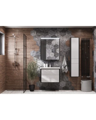 Комплект мебели белый глянец/антрацит 70 см Roca Ronda ZRU9302964 + 327471000 + ZRU9302969