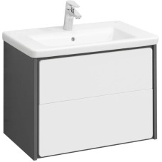 Комплект мебели белый глянец/антрацит 60 см Roca Ronda ZRU9302963 + 327472000 + ZRU9302968