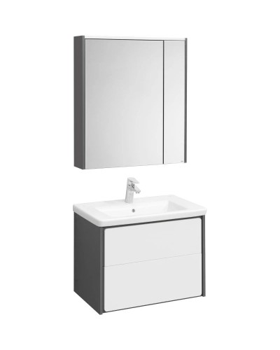 Комплект мебели белый глянец/антрацит 60 см Roca Ronda ZRU9302963 + 327472000 + ZRU9302968