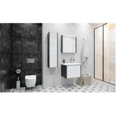 Комплект мебели белый глянец/антрацит 60 см Roca Ronda ZRU9302963 + 327472000 + ZRU9302968